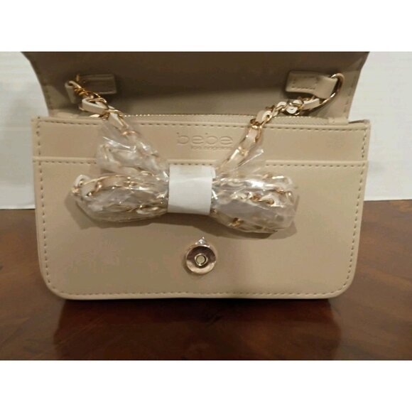 Bebe - Sophia Crossbody Purse - Beige - NWT - Picture 6 of 8